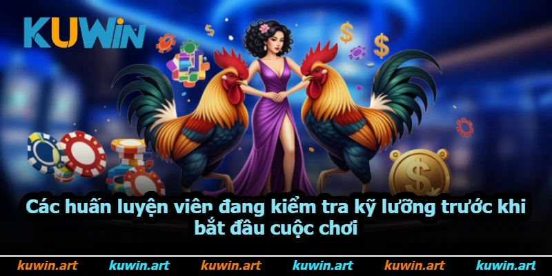 Các huấn luyện viên đang kiểm tra kỹ lưỡng trước khi bắt đầu cuộc chơi