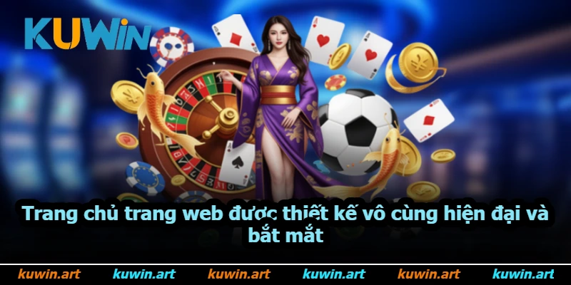 Trang chủ trang web được thiết kế vô cùng hiện đại và bắt mắt